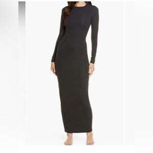 SKIMS NEW Fits Everybody Crew Neck Long Sleeve Dress